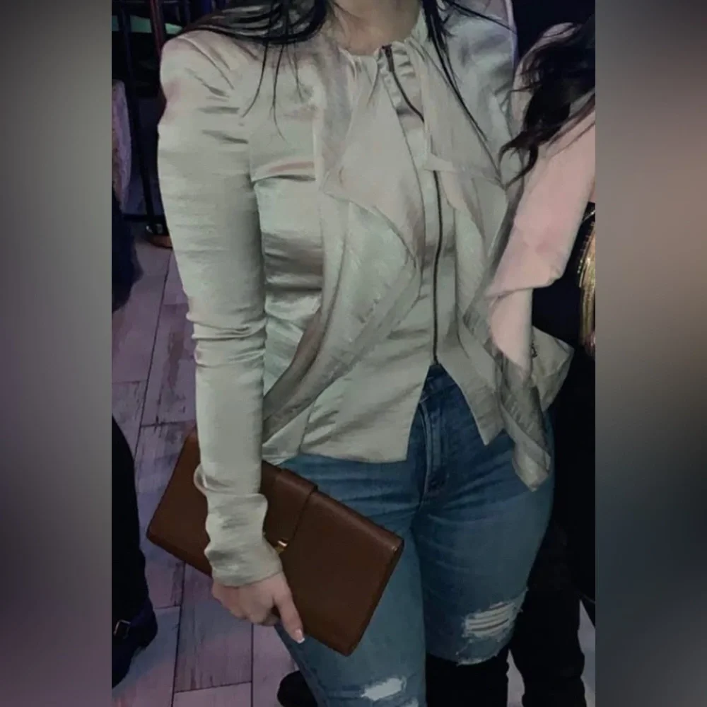 BCBG Flora Ruffle Jacket - Picture 5 of 8